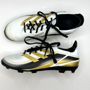 ADIDAS GAMEMODE FIRM GROUND SOCCER CLEATS (CLOUD WHITE/GOLD METALLIC) - Youth 4
